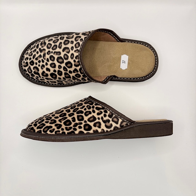 Kapcie panterka otwarte - zdjęcie 2